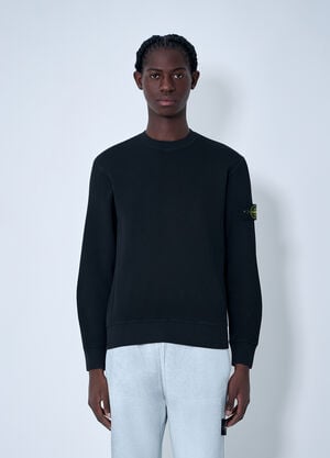 Stone Island Logo Patch Sweater Black sto0164081