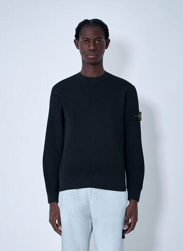 Stone Island Logo Patch Sweater Black sto0164081