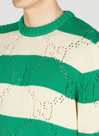 Gucci Striped Sweater Green guc0152047