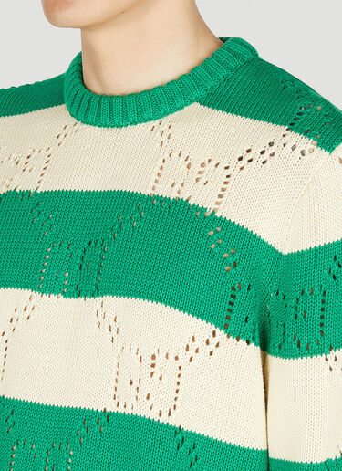 Gucci 条纹针织衫 绿色 guc0152047