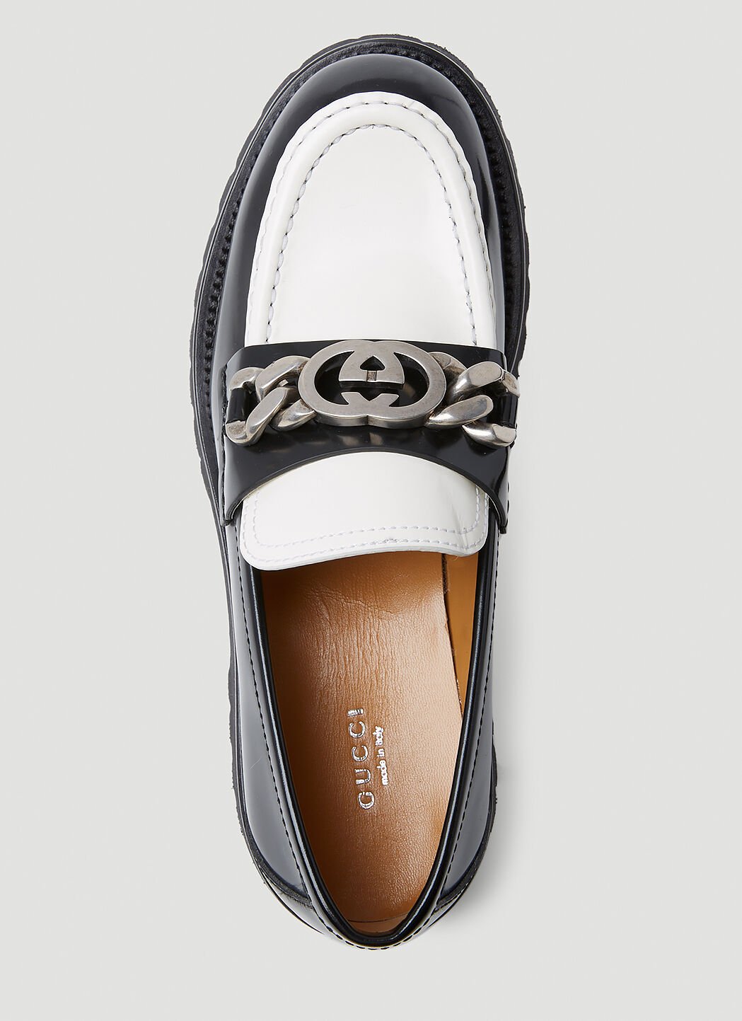Gucci レディース インターロッキングGチェーンローファー の