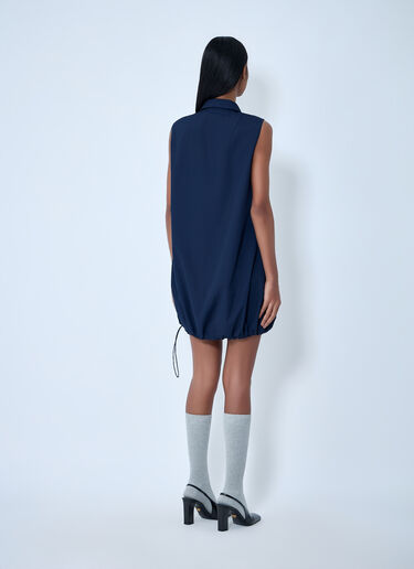 Prada Logo Motif Cargo Dress Blue pra0264030