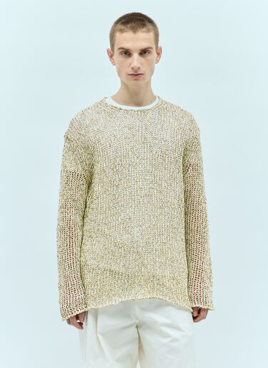 Jil Sander+ Open Knit Sweater Yellow jsp0156007