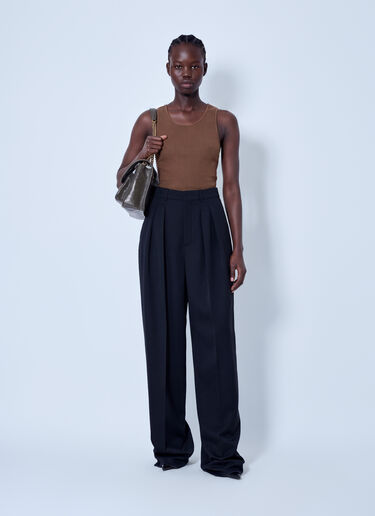 LN-CC® - Saint Laurent: Cassandre Tank Top - Brown Saint Laurent Cassandre Tank Top Brown sla0264036