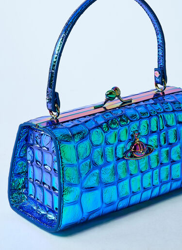 Vivienne Westwood 超大娃娃带框手提包  蓝色 vvw0260019