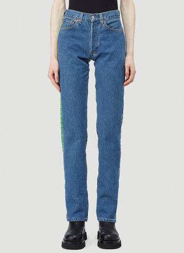 (DI)VISION Upcycled Split Jeans Blue div0342012