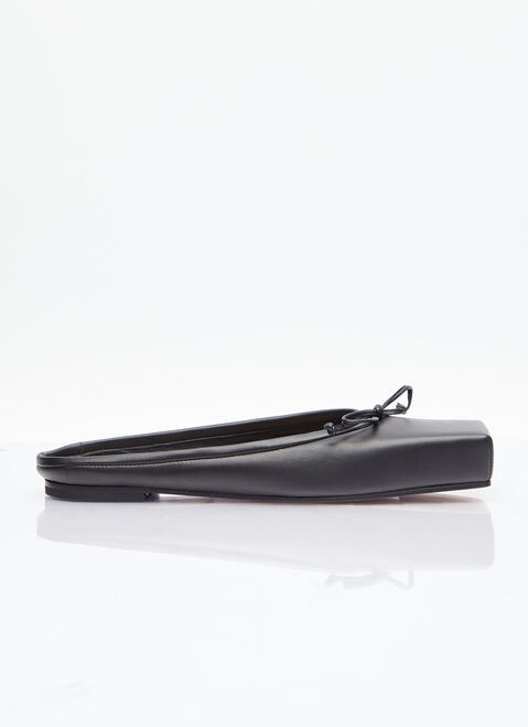 The Row Les Mules Plates Ballerina Flats Navy row0253049