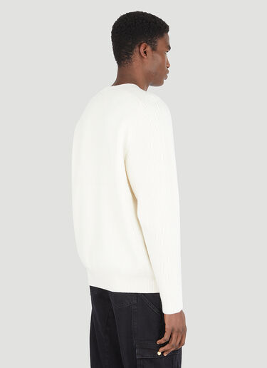 Tom Wood Crewneck Sweater White tmw0146003