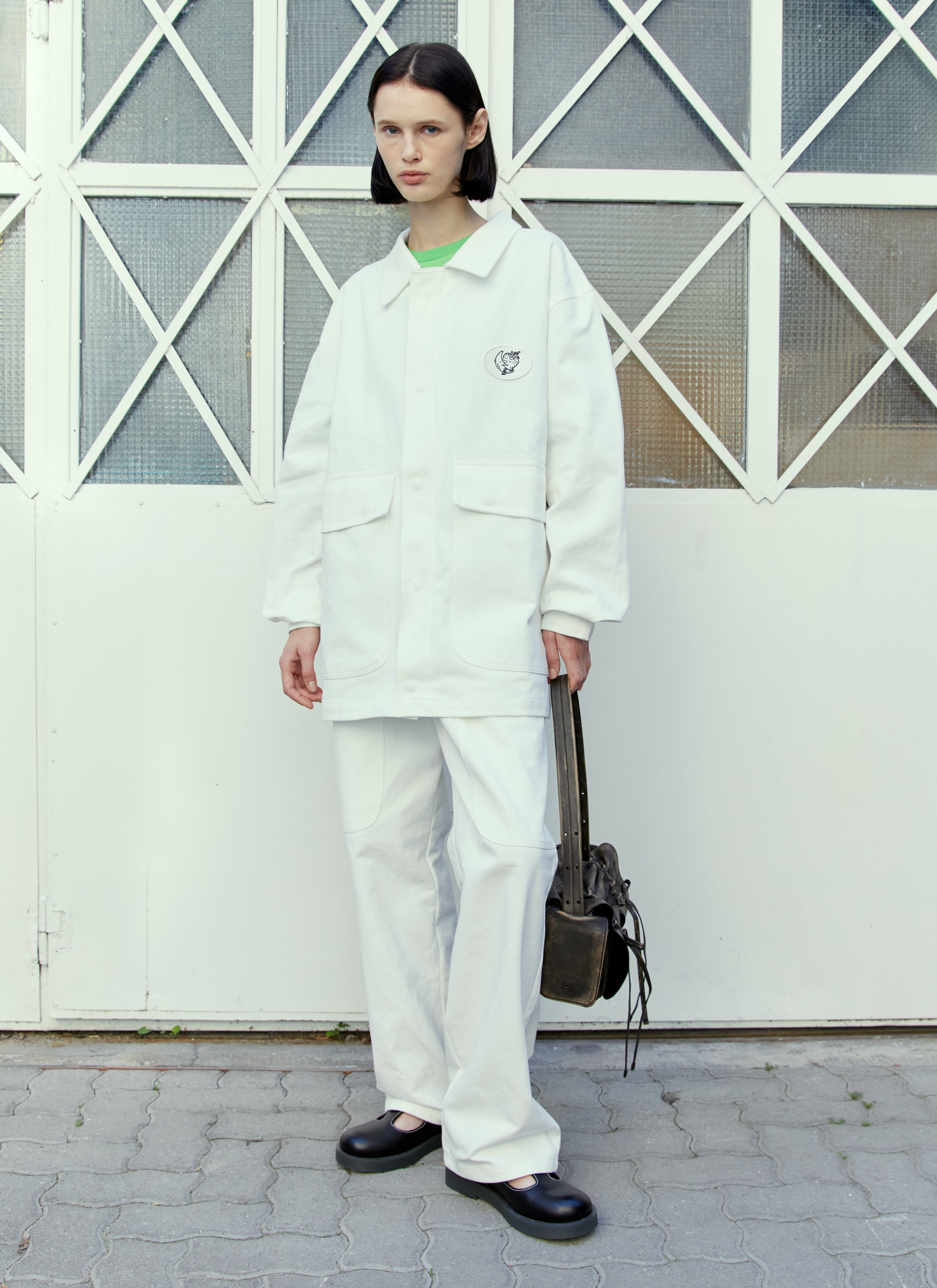 Sky High Farm Workwear Alastair Mckimm ワークウェアパンツ ホワイト skh0354012