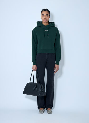 Le Hoodie Gros Grain Sweatshirt Jacquemus Le Hoodie Gros Grain Sweatshirt Green jac0260016