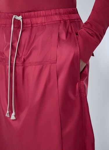 Moncler x Rick Owens Drawstring Midi Kilt Shorts Red mcs0363012