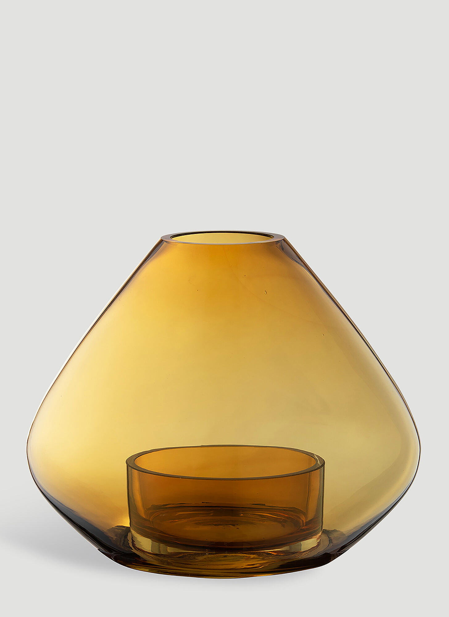 Aytm Uno Large Lantern Vase In Orange