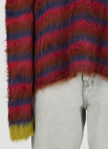 Striped Sweater Brain Dead Striped Sweater Red bra0353005