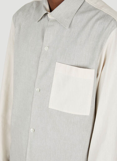 ANOTHER ASPECT Easy Button-Down Shirt Grey ana0149004