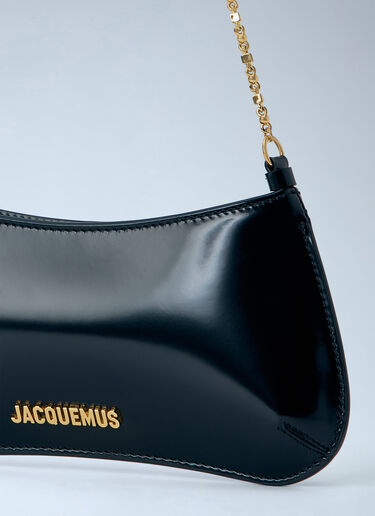 LN-CC® - Jacquemus: Le Petit Bisou Chaîne Shoulder Bag - Black Jacquemus Le Petit Bisou Chaîne Shoulder Bag Black jac0266047