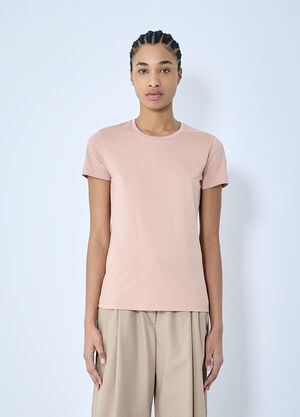Moncler Logo Motif T-Shirt Pink mon0260027