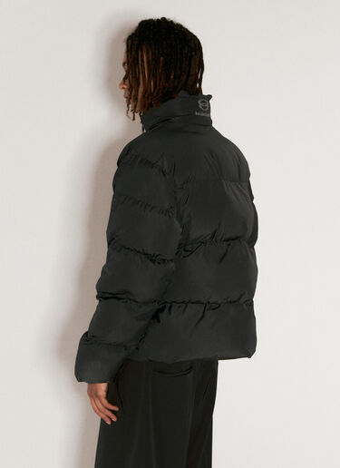 Balenciaga Draped Panel Puffer Jacket Black bal0154023