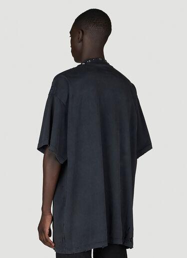 Balenciaga Pierced Oversized T-Shirt Black bal0154013