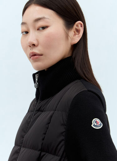 Moncler 패딩 마감 집업 가디건 블랙 mon0257051