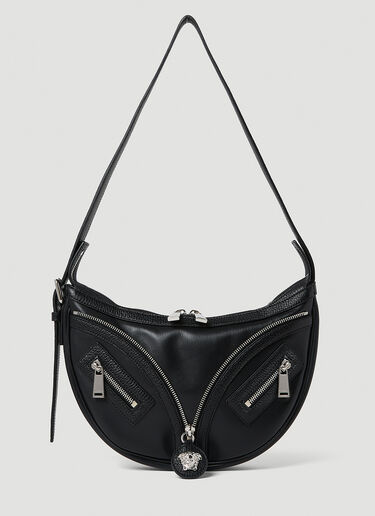 Versace La Medusa Small Repeat Crossbody Bag Black ver0152033