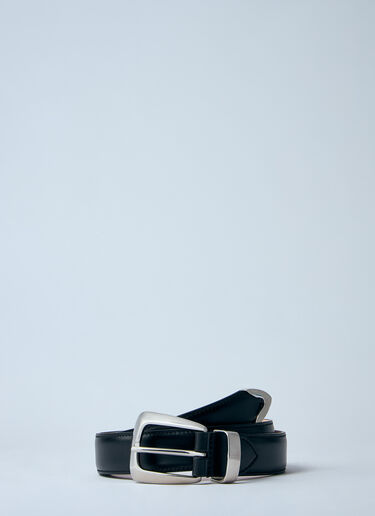 Khaite Leather Benny Belt Black kha0260007