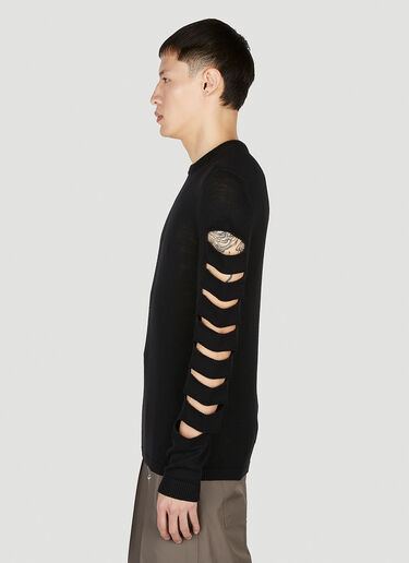 Rick Owens 机车针织衫 黑色 ric0151023