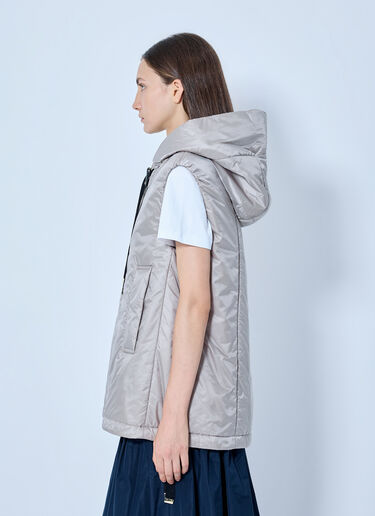 LN-CC® - Max Mara: Hooded Zip-Up Vest - Beige Max Mara Hooded Zip-Up Vest Beige max0265304