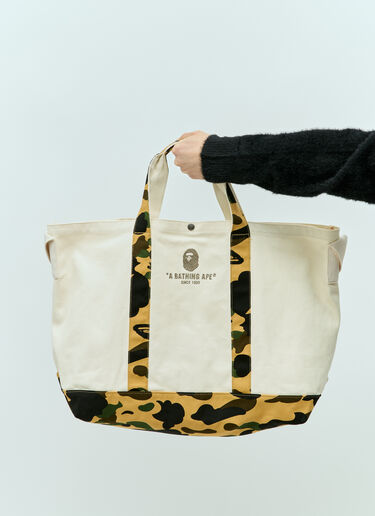 A BATHING APE® 1st Camo Tote Bag Yellow aba0154028