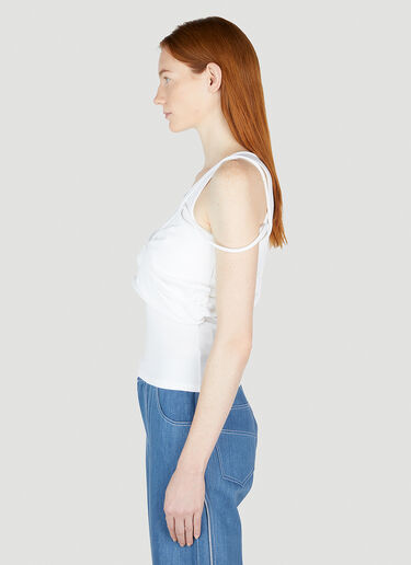 Mainline:RUS/Fr.CA/DE Draped Tank Top White mai0352003