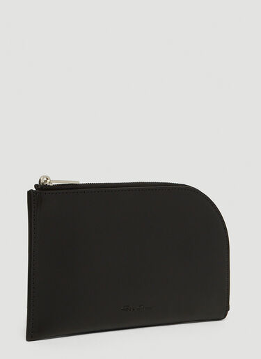 Rick Owens Zip Around Wallet Black ric0147037