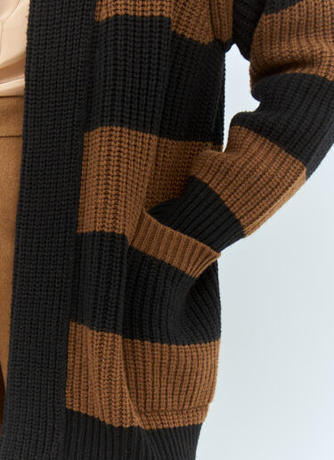 Max Mara Wool And Cashmere Oversized Cardigan Brown max0258038