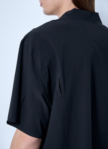 Y-3 Logo Motif Camp Collar Shirt Black yyy0160015