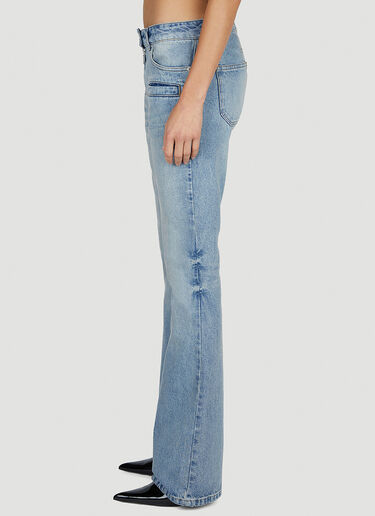 Courrèges Women's Zip Jeans in Light Blue