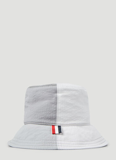 Thom Browne Colour Block Bucket Hat Grey thb0148016