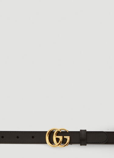 Gucci Marmont Leather Belt Black guc0240052