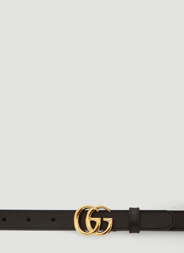 Gucci Marmont 皮革腰带 黑 guc0240052