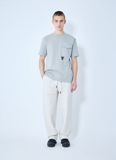 Moncler Grenoble ロゴモチーフTシャツ ライトグレー mog0159009