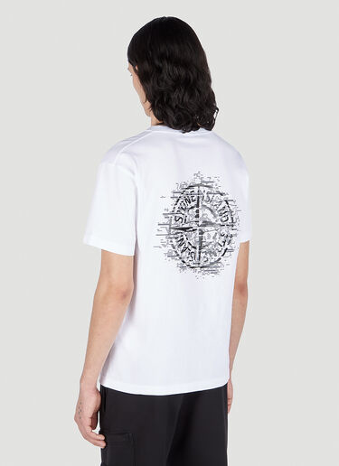 Stone Island 徽标印花 T 恤 白色 sto0152077