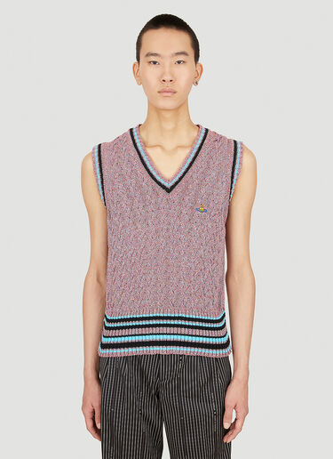 Vivienne Westwood Range Sleeveless Sweater Purple vvw0152018