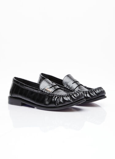 Saint Laurent Le Loafer Penny Slippers Black sla0254045