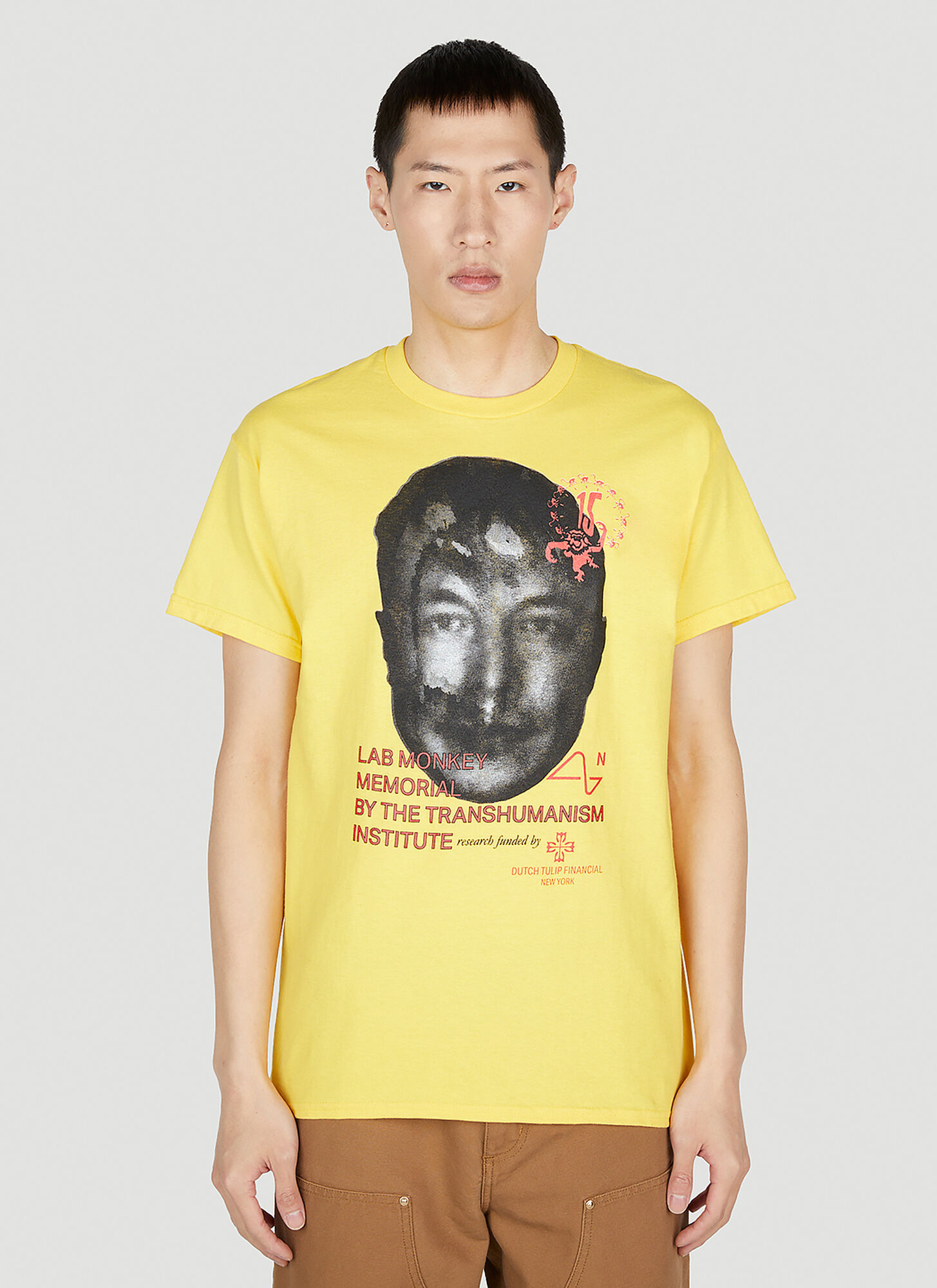 Dtf.nyc 15 Monkeys Short-sleeved T-shirt In Yellow