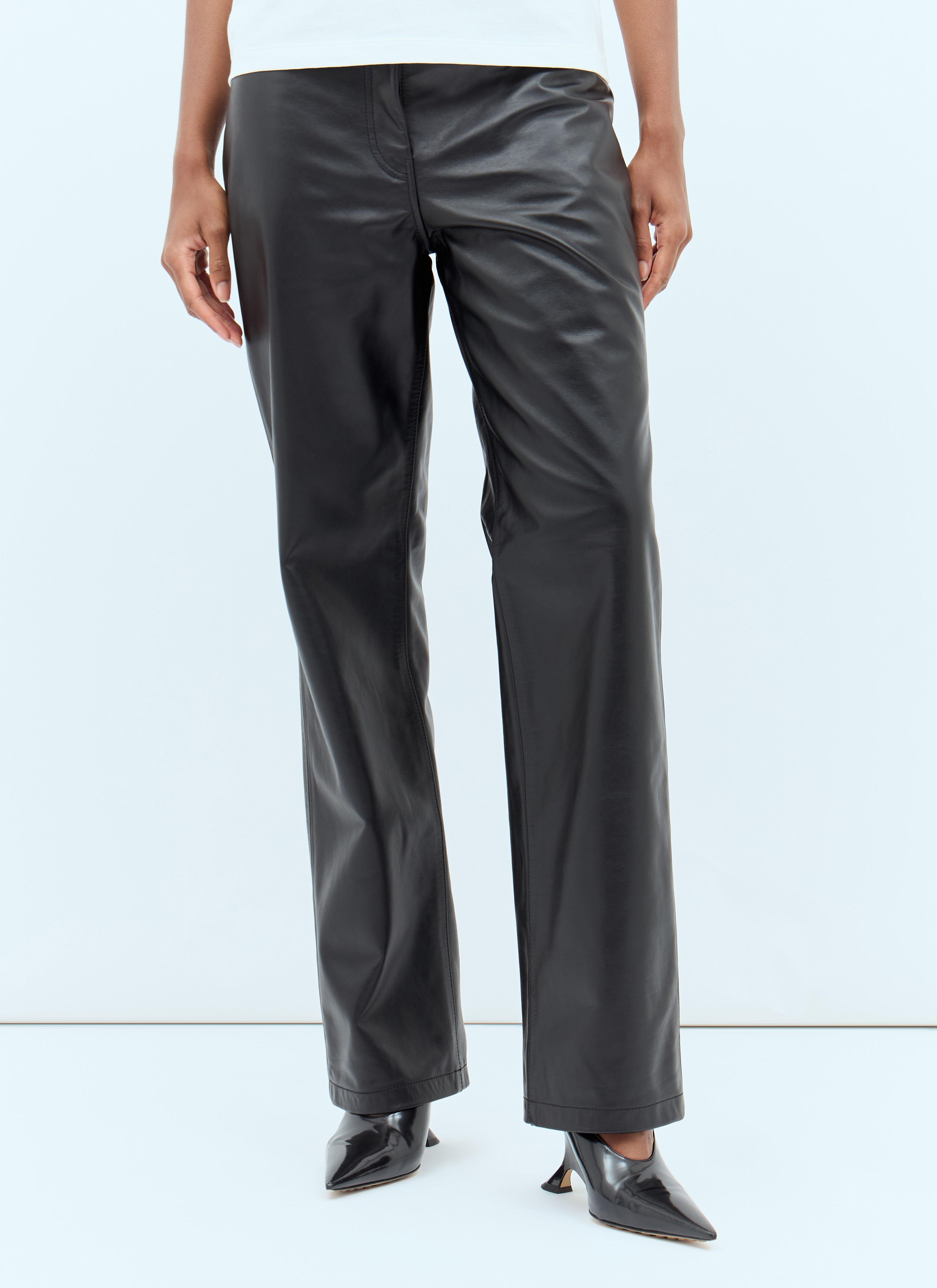 TOTEME Straight Leather Pants White tot0257028