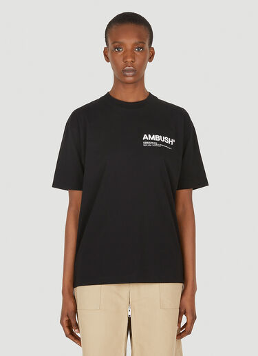 Ambush ワークショップロゴTシャツ ブラック amb0248047