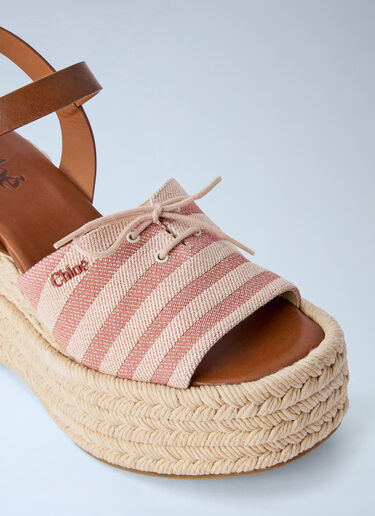 LN-CC® - Chloé: Isla Wedge Espadrilles - Pink Chloé Isla Wedge Espadrilles Pink chl0265044