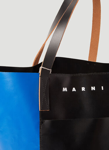 Marni 트리베카 쇼핑 토트백 블루 mni0153029