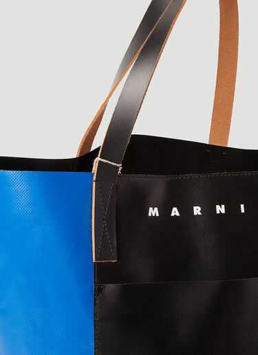 Marni Tribeca Shopping Tote Bag Blue mni0153029