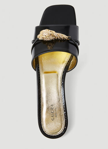 Gucci Dionysus 皮革凉鞋 黑色 guc0253117