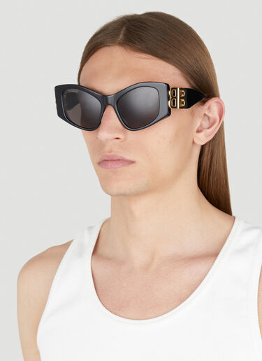 Balenciaga Dynasty XL D-Frame Sunglasses Black bal0352011