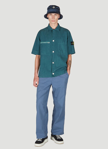 Stone Island 罗盘贴饰衬衫 绿色 sto0152032