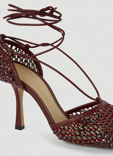 Stretch Mesh High Heels Bottega Veneta Stretch Mesh High Heels Burgundy bov0250046